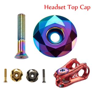 SERAPHYXO 1-1/8" Aluminum Alloy Cycling Accessories MTB Bicycle Headset Bicycle Bowl Cover Bike Stem Cap Fork Top Cap