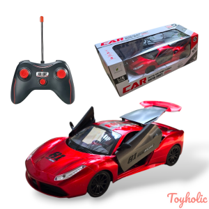 Xe điều khiển từ xa Lamboghini và Ferari mở cửa bằng điều khiển chạy nhanh có đèn chiếu sáng bộ quà tặng bé trai