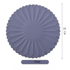 Konco Silicone Insulation Mat Dining Mat Heat-resistant and Heat-resistant Bowl and Plate Mat Flower Shape Coasters table decor mat pot mat
