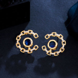Sequito sức sống phụ nữ mạ vàng đồ trang sức Pave thiết lập đầy màu sắc đá pha lê rỗng cuộc thi samll khí chất khuyên nụ phụ nữ tai Phụ kiện se844