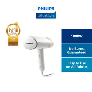 PHILIPS 3000 Series Handheld Garment Steamer - STH3020/16 Portable & Compact 1000W 20g/min steam 120 ml water tank