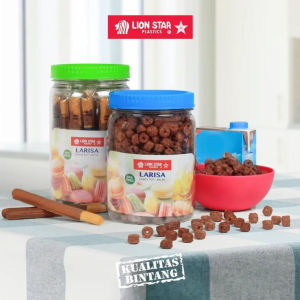 ( BISA COD ) PROMO LION STAR LARISA CANDY POT PP / TOPLES MAKANAN KEDAP UDARA 12L 15L 18L / TOPLES LION STAR / TOPLES MAKANAN / TOPLES SNACK PLASTIK KEDAP UDARA / TEMPAT PENYIMPANAN MAKANAN / TOPLES PLASTIK / TEMPAT SNACK / TOPLES LEBARAN