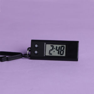 Multifungsi Lcd Jam Digital Mini Gantungan Kunci Portabel Jam Elektronik Digital