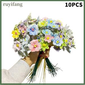 ruyifang Hoa gốm jingdezhen hoa mô phỏng thủ công nhiệt độ cao cuộc sống vĩnh cửu trang trí hoa quà tặng sáng tạo nhà furn