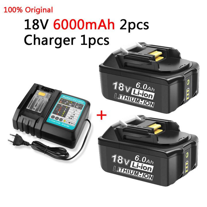 Makita 18V 6000mAh alat kuasa boleh dicas semula bateri 18V makita