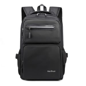 Tas Ransel Pria Wanita Original HAOSHUAI Tas Punggung Laptop Sekolah Kuliah Kerja  Backpack Daily Casual Simple Glow In The Dark Waterproof Trendy