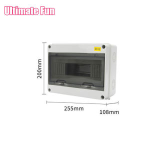 5 8 12-Way Distribution Box Waterproof IP65 Household Open Electrical Box Anti-Leakage Plastic Empty Circuit Breaker Miniature Dustproof Box Transparent Switch Protection Box