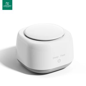 LORDWEY Portable Retainer Braces Dentures Sonic Cleaner Box Jewelry Glasses Cleaning Box Denture Care Tools Efficient Sterilization