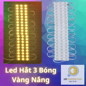 [MODULE] Led Hắt 3 Bóng 2835 Chống Nước (Vỉ 20 thanh) - 12v