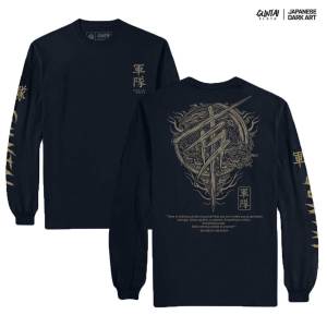Longsleeve Kaos Distro Jepang Original Tshirt Pria Branded Japanese Art Guntai Cloth GT 21