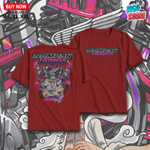 Kaos Racing Dewasa NUMPAK HONDA Pria Wanita Motor Drag - Baju Distro Pria Wanita - Kaos Komunitas Motor - Kaos Herex