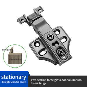 Durable 90° & 180° Hydraulic Cabinet Hinge with Damping Buffer - Manganese Steel Includes Screws (1 Piece)