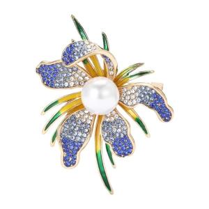 Stylish Flower Brooch Women Alloy Brooch Unique Lapel Pin Office Wear Accessory Great for Professional and Social Event