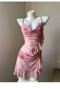 ชุดว่ายน้ำผู้หญิง ชุดว่ายน้ําบิกินี่ 3ชิ้น เปิดหลัง เซ็กซี่ ชายหาด 2464