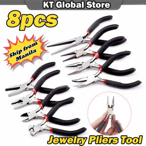 8pcs/Set Professional Beading Jewelry Pliers Kit Strong Multi-Purpose Hand Tools
