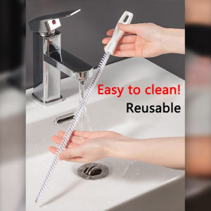 45cm Portable Bendable Sewer Hair Cleaner Dredging Strip With Hanging Hole Sink Pipe Hair Clogging Dredge Strap Household Cleaning Brush