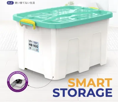 SHINPO CB 95 LITER CONTAINER BOX DENGAN RODA