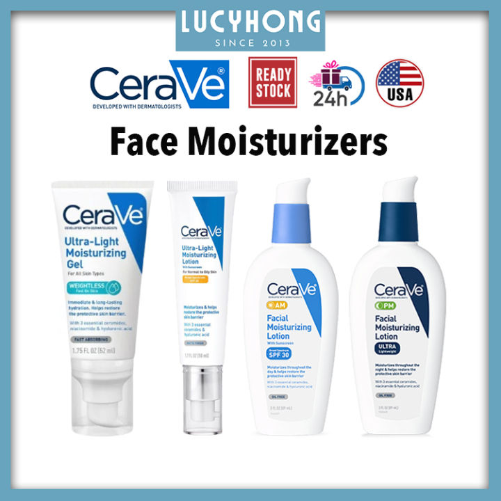 Cerave Facial Moisturizing Lotion AM SPF 30/PM Night cream/ UltraLight