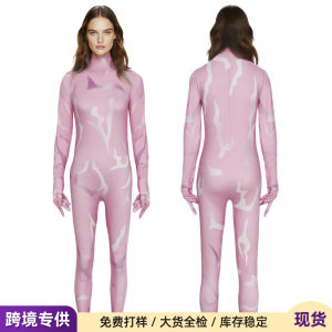 Halloween KPop Demon Hunter Pink One-Piece Tights Carnival Cosplay Costume Witch Hunter Gifts
