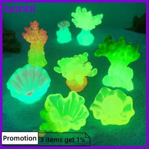 banbi เครื่องประดับภูมิทัศน์ปะการังเรืองแสงใต้ทะเลปะการังหอยนางรมเรืองแสงตั้งโต๊ะแบบทำมือตู้ปลาของเล่นโมเดลบ้านตุ๊กตา