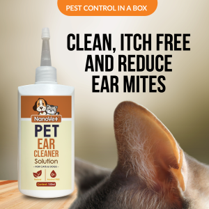 Nanovet Pet Ear Cleaner Solution for Cat and Dog 150ml