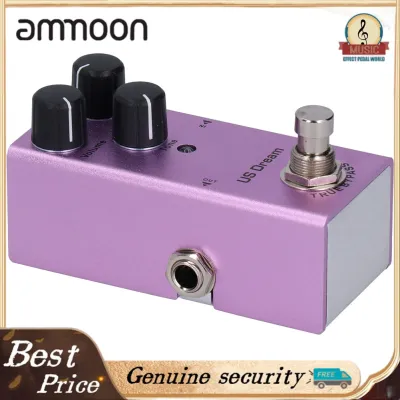 ammoon Electric Guitar Effect Pedal Good User Experience Solid Structure Strong Compatibility Ergonomic Design for Indoor