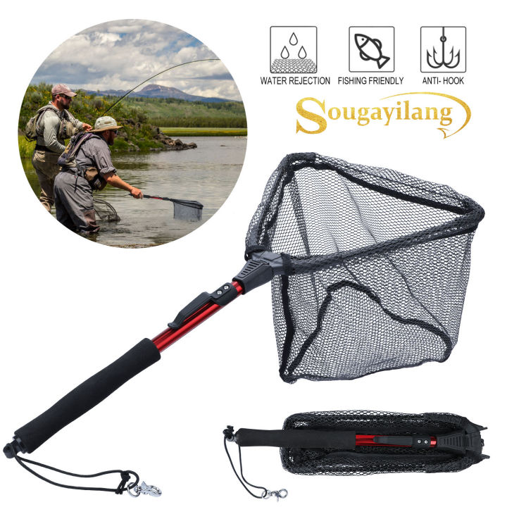 Sougayilang New Fishing Net 70 95 120 cm Foldable Portable Net