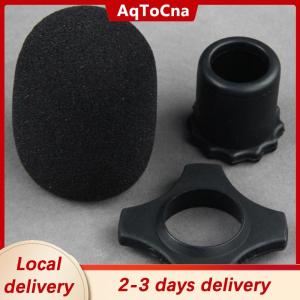 [COD] AqToCna Ship within 24 hours Microphone Anti-Roll Anti Skid Case with Microphone Sponge Cover Set Mic Protection Silicone Ring Bottom Rod Sleeve Holder