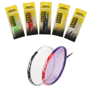 ERANPO 2Pcs Badminton Racket Head Protector Tape PU Anti Paint Off Wear Resistant Sport Badminton Accessories Equipment tennis 1