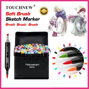 TouchNew 80 Colors Marker Set Touch Five Graphic Art Tip Drawing Marker Pen Anime Marker Pens Art Manga Markers Alcohol Based Ink for Animation