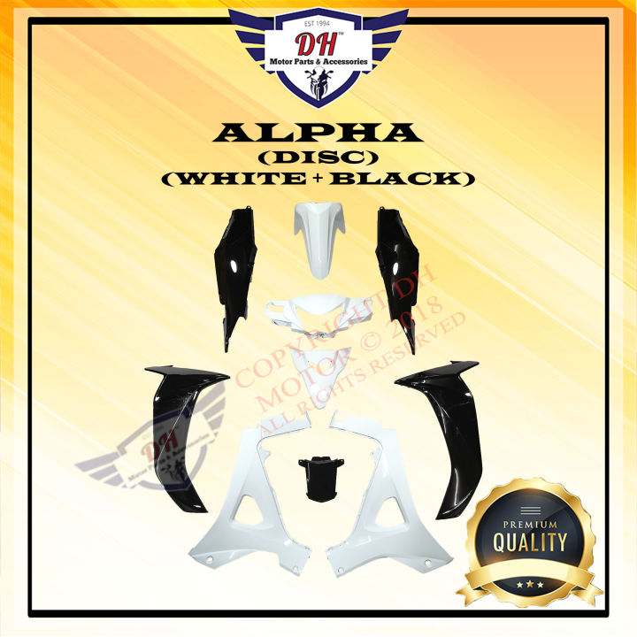 ALPHA COVER SET HONDA (WHITE + BLACK) FULL SET | Lazada