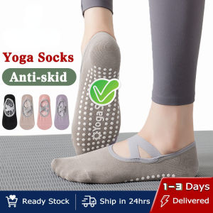 Yoga Socks Sports Socks Cotton Breathable Womens Pilates Silicone Non-Slip Indoor Dancing Beginner