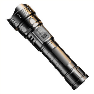 💕Digital Display Telescopic💕 Zoom White Laser Flashlight Telescopic Zoom Power Digital Display Strong Light Long Battery Life Flashlight