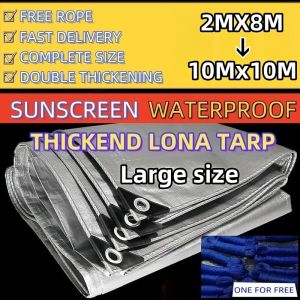 Thickened Waterproof Tarpaulin 10X10M Makapal  Lona Trapal High Quality Sunscreen Plant Garden Tarp