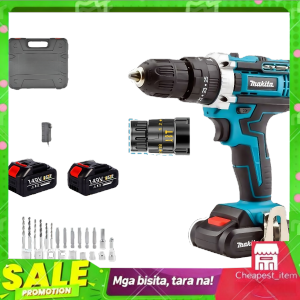 Makita Impact Drill Cordless – Rechargeable Multi-Function Heavy Duty Ideal para sa Car at Motorcycle Maintenance!