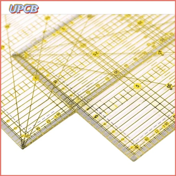 Qc Ruler UPECB5 Clear Mark Quilting Rulers Acrylic Material Multi-Size Square ...