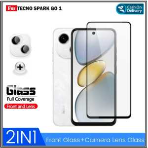 Paket 2in1 Tempered Glass Tecno Spark GO 1 4G 30C 4G GO 4G Anti Gores Kaca Free Camera