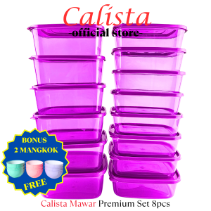 CALISTA TOPLES PLASTIK CALISTA FURANO PREMIUM 14 INI 1 PCS FOOD CONTAINER KULKAS SET