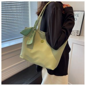 JENL Oxford Totes Bag Large Capacity Handbags Shoulder Bags with Silk Ribbon for Women Casual Bag for Work School Daily
