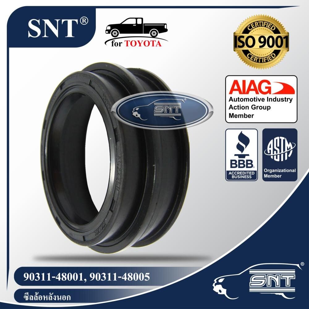 SNT Rear Wheel Seal, Oil Seal - TOYOTA (TOYOTA) HI MTX, HILAX TIGER, MITI Year 1991-1999 P/N 90313-48001,90311-48001