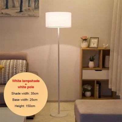 S&K Modern Nordic style floor lamp vertical reading lamp bedroom living room bedside table lamp (with bulb)