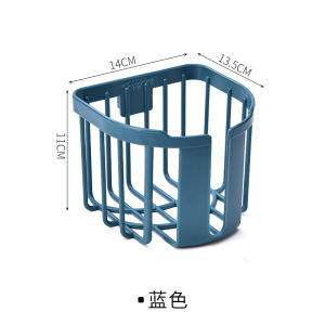 Wall Mount Tissue Holder Rack Bathroom Punch-Free Suction Cup Kitchen Toilet Paper Storage Box Roll Holder