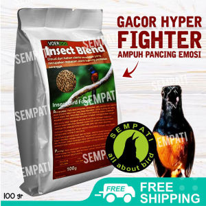 SEMPATI VOERZOO Pakan Burung Murai Kacer Pentet 100 Gram Insect Blend Voerzoo PVIBKBH