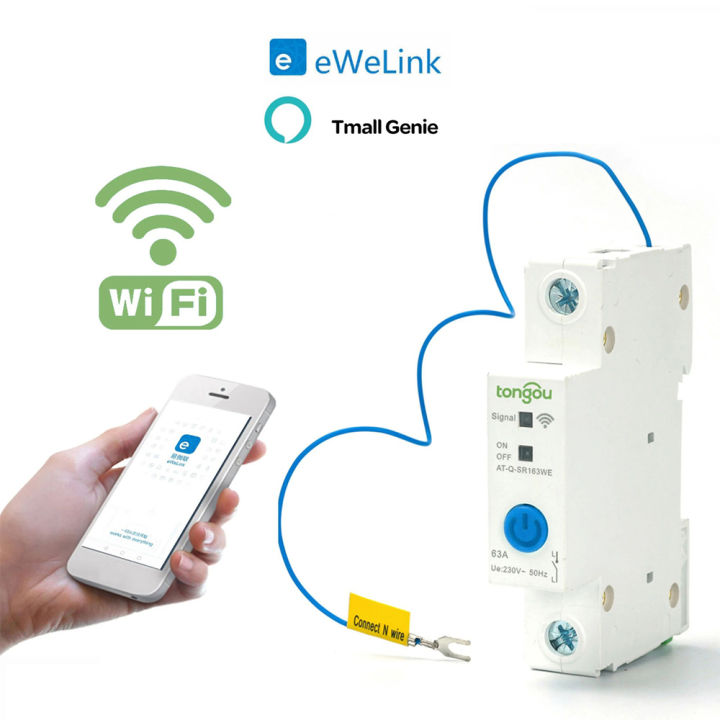 WIFI Circuit Breaker Smart Switch Remote Control by Ewelink APP for ...