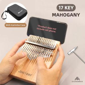 17key Smart Kalimba APP Game Selected Mahogany Easy-to-Learn Exercise Thumb Piano Acoustic Finger Piano Instrument for Beginner Kids Christmasgift
