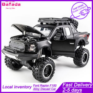 【local stock】Bafada for 1:32 Ford Raptor F150 Alloy Diecast Car Model Toys with Sound Light Toy Bigfoot Alloy Model Diecast Car Pickup Truck Pull Back Vehicle for kids toys for boys toys for kids cars toys hot sale