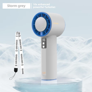 GOOJODOQ 4000 mAh Turbo Jet Mini Fan Rechargeable Handheld Portable Strong Wind High-Speed GFS006