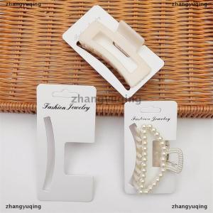 [COD] zhangyuqing 50pcs Display Cards For Hair Claw Clip Paper Card Headdress Card Hair Decoration Package DIY Jewelry Cardboard Package Hair Clips Craft Hang Tag Card