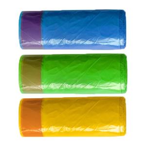 Drawstring Plastic Garbage 1 Roll 15pcs 45cmx50cm Portable Dustbin Plastic Garbage Bag With String Trash Bag Plastik Beg Sampah Bertali - LITTLETHINGY