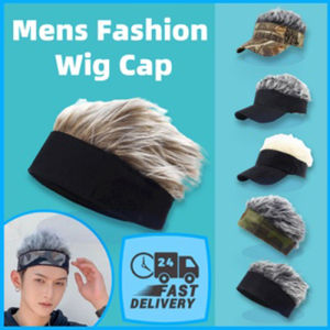 Mens Fashion Wig Cap Hip Hop Caps Cartoon Cosplay Hair Hat Props Hat Funny Cap